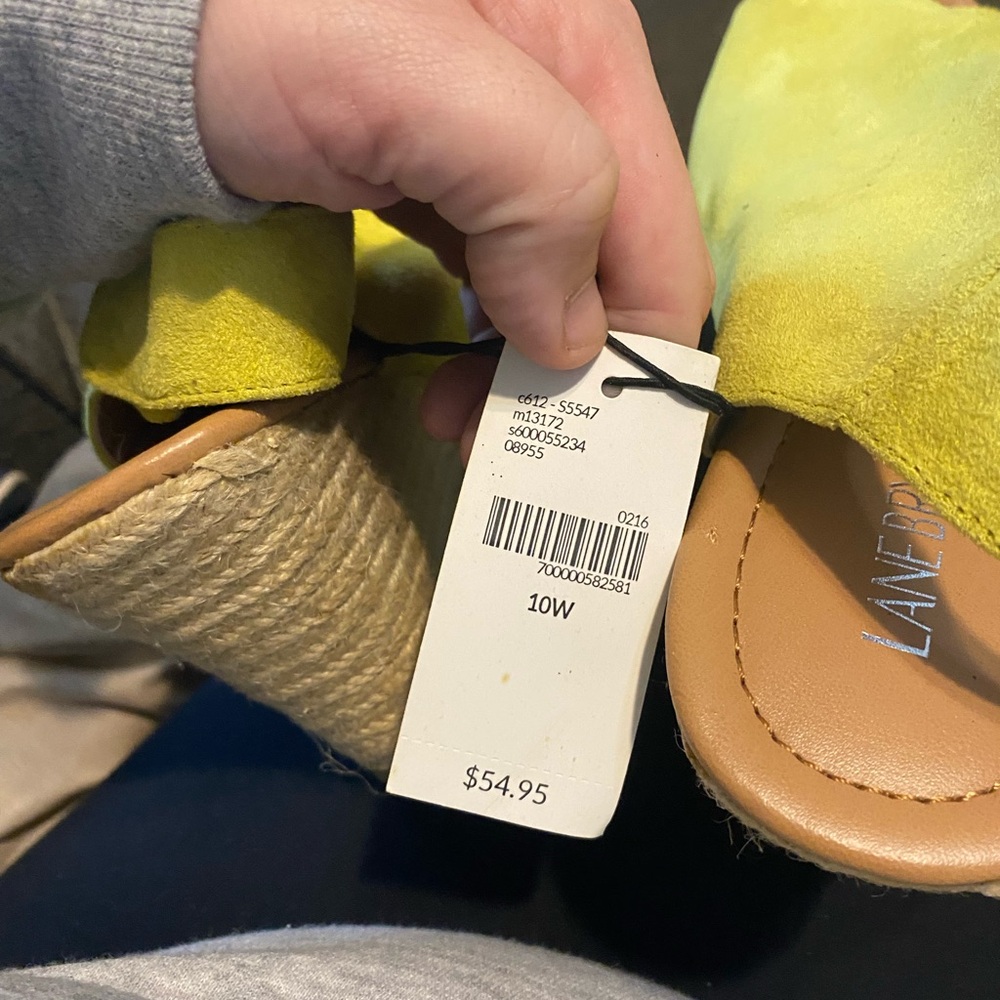 Lane Bryant wedges I have three pairs two pink and one yellow neon